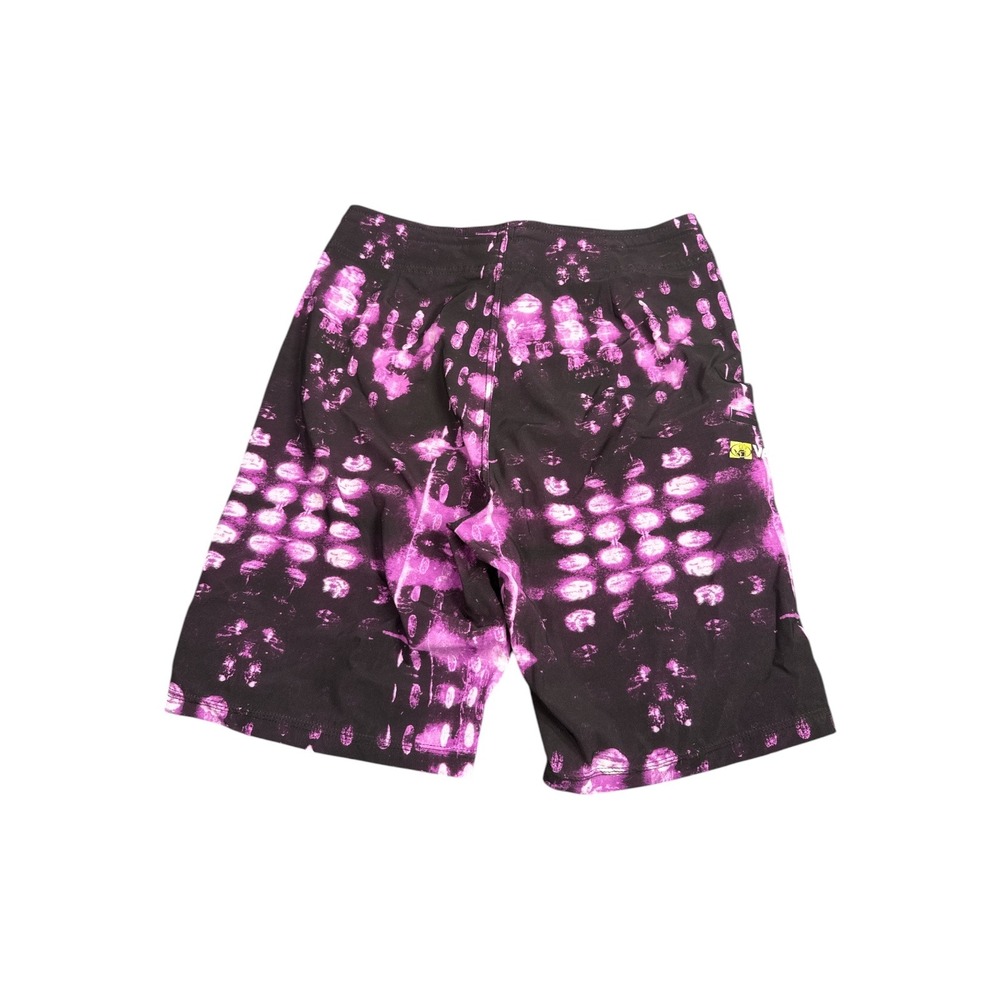 Body Glove Vapor Skin Mens 34 Board Shorts Purple Black‎ Tie Dye 4-Way Stretch
